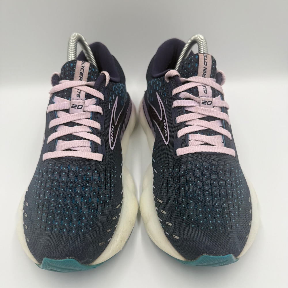 Brooks Glycerin GTS 20 Womens Size 7.5 Running Shoes 1203701B499 Black Pink Blue - Picture 6 of 9
